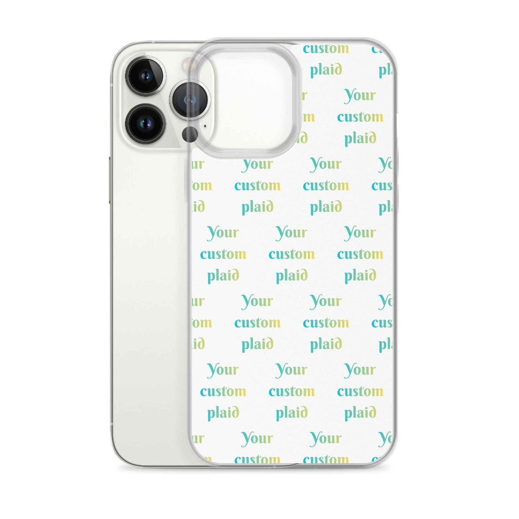 Clear Case for iPhone Your Own Birthday Plaid - Scottish Squares