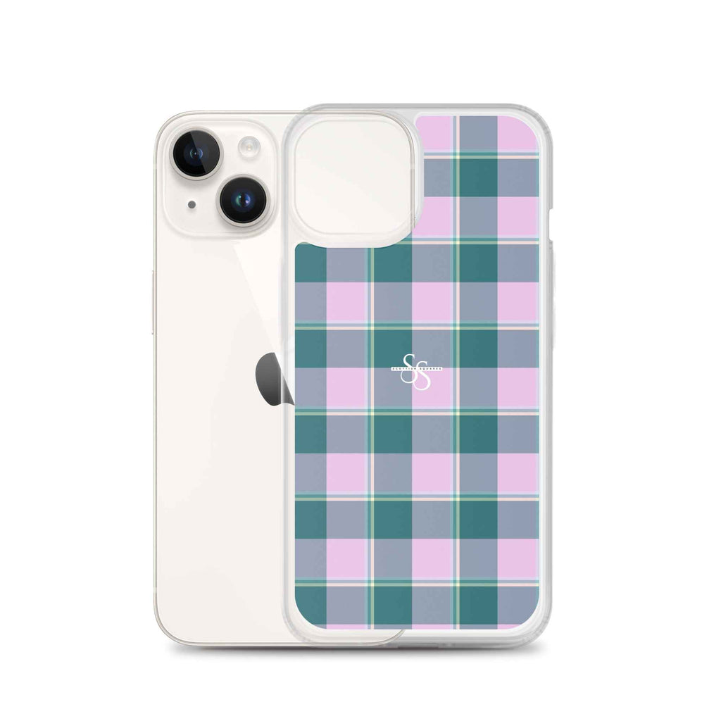 Clear Case for iPhone Ming and Melanie Plaid - Scottish Squares