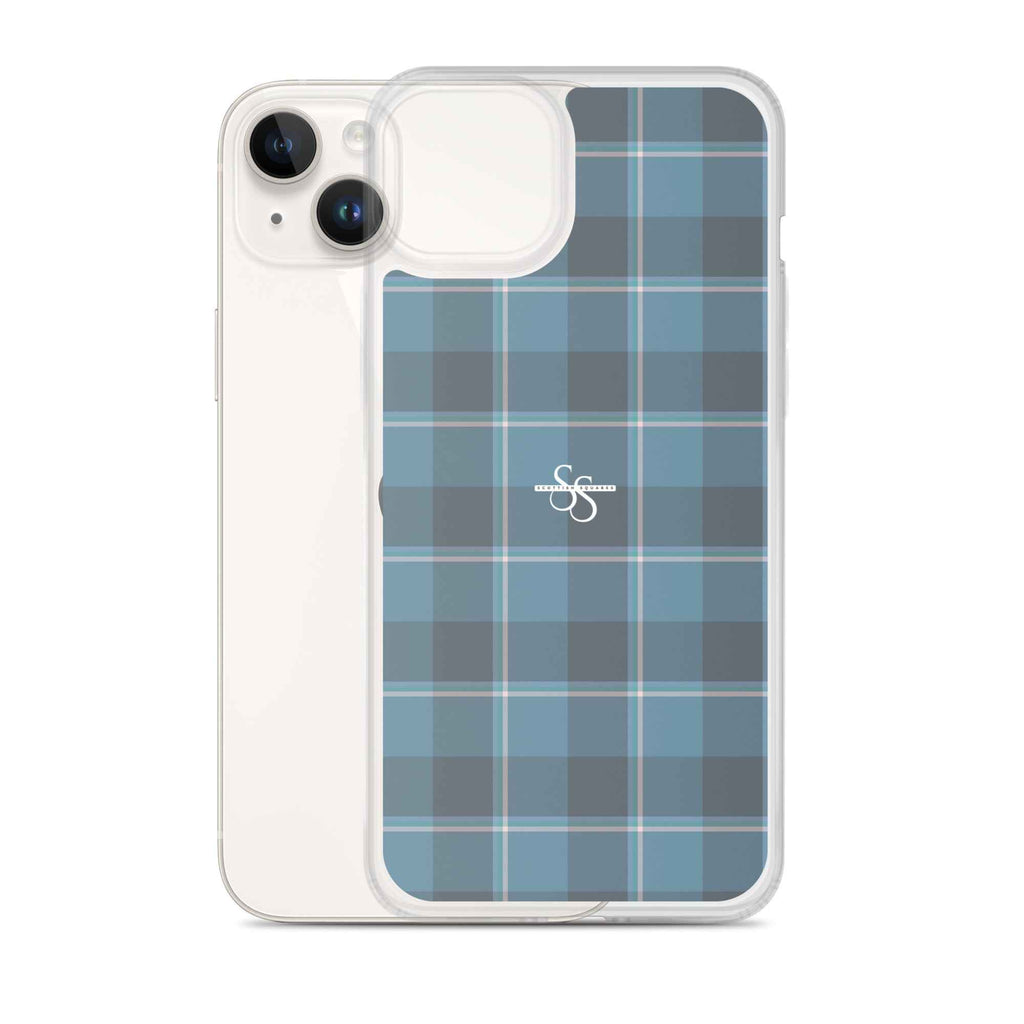 Clear Case for iPhone Hoki and Shuttle Gray Plaid - Scottish Squares