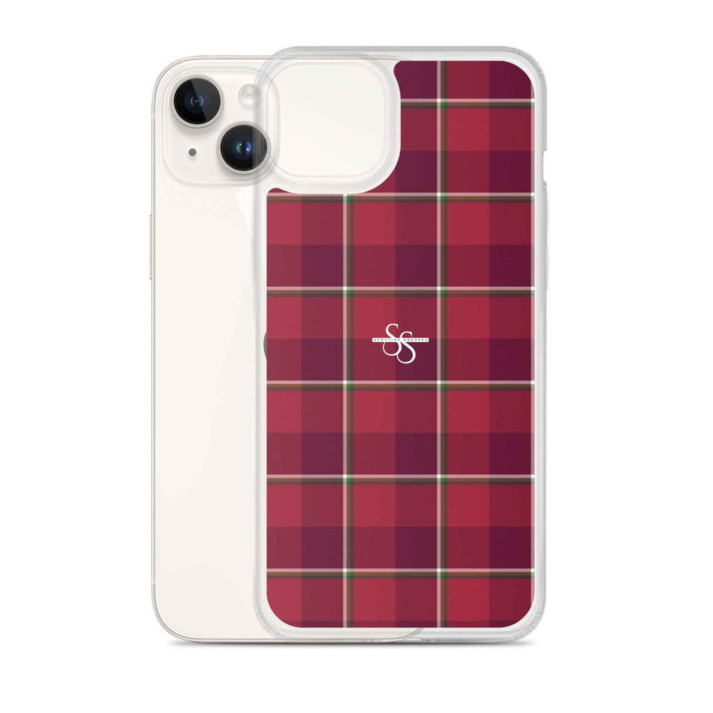 Clear Case for iPhone Old Brick and Cab Sav Plaid - Scottish Squares