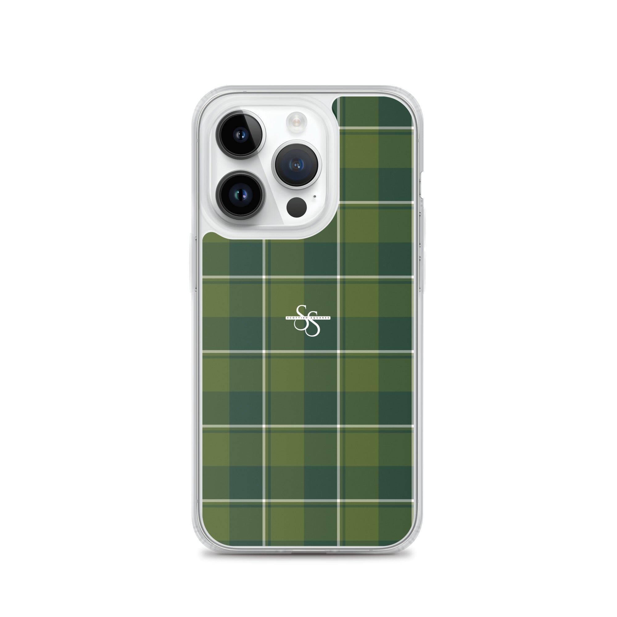 Clear Case for iPhone Woodland and Evergreen Plaid iPhone 14 Pro - Scottish Squares