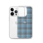 Clear Case for iPhone Hoki and Shuttle Gray Plaid - Scottish Squares