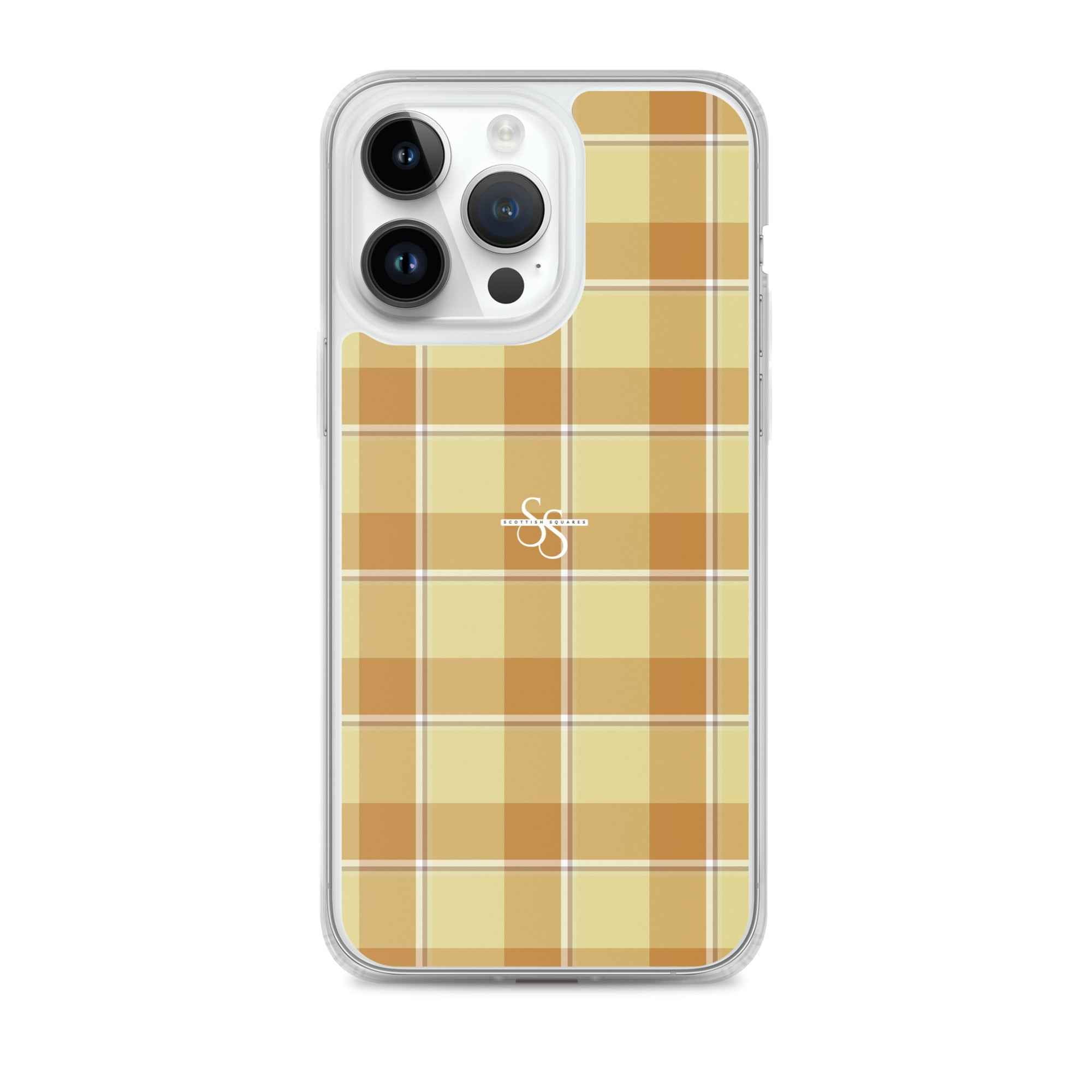 Clear Case for iPhone Zombie and Copper Plaid iPhone 14 Pro Max - Scottish Squares