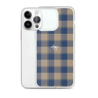 Clear Case for iPhone Cello and Donkey Brown Plaid - Scottish Squares