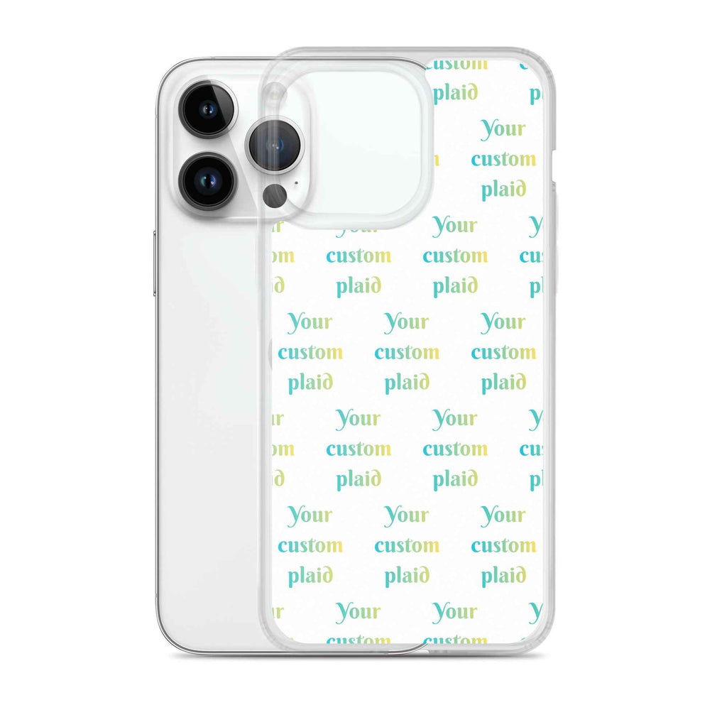 Clear Case for iPhone Your Own Birthday Plaid - Scottish Squares