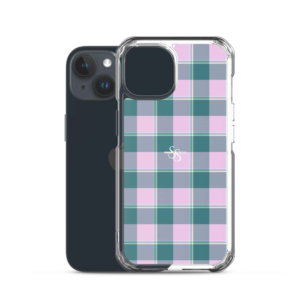 Clear Case for iPhone Ming and Melanie Plaid - Scottish Squares
