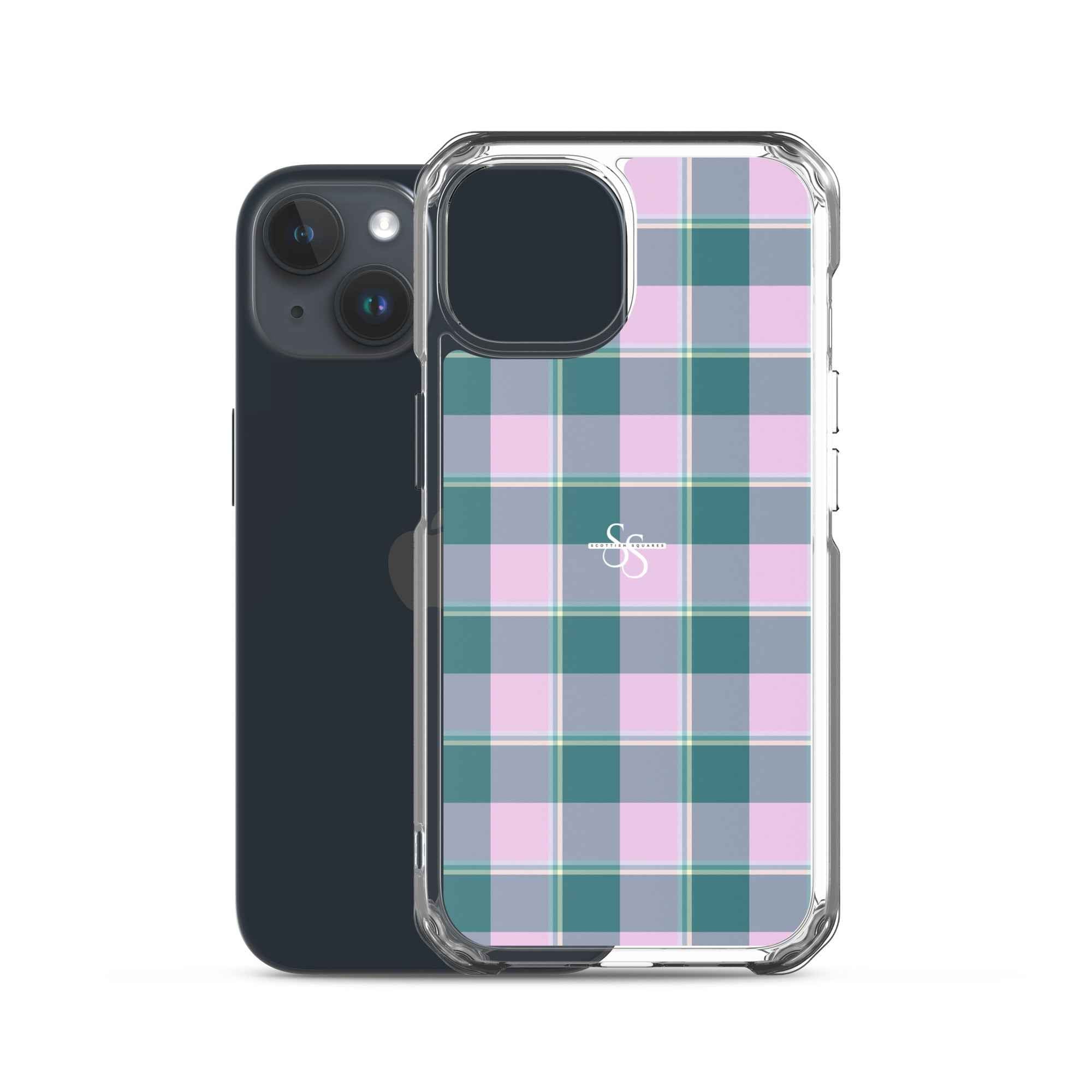 Clear Case for iPhone Ming and Melanie Plaid - Scottish Squares