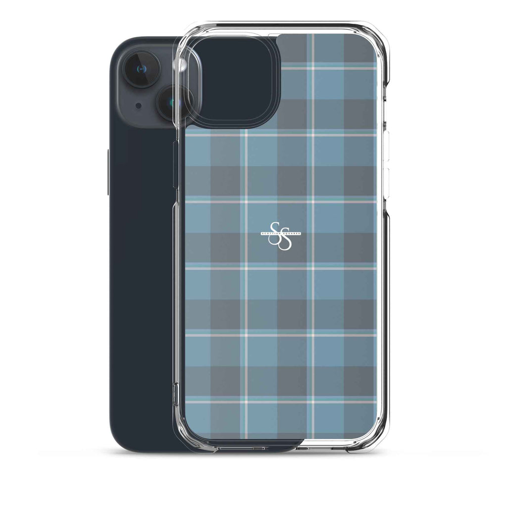 Clear Case for iPhone Hoki and Shuttle Gray Plaid - Scottish Squares