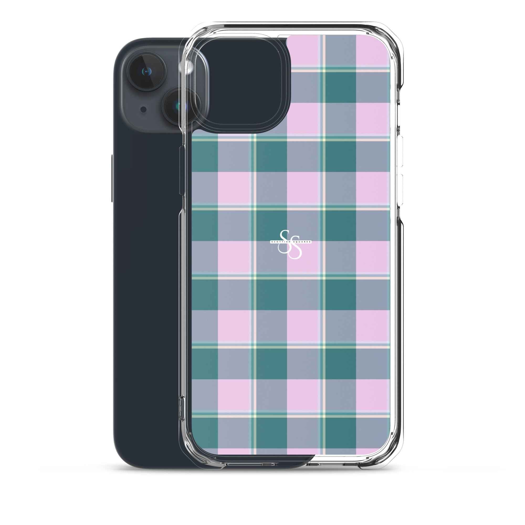 Clear Case for iPhone Ming and Melanie Plaid - Scottish Squares