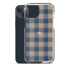 Clear Case for iPhone Cello and Donkey Brown Plaid - Scottish Squares