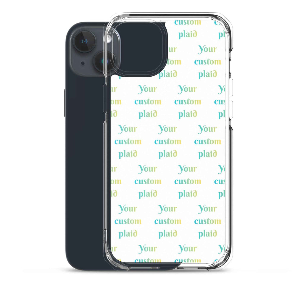 Clear Case for iPhone Your Own Birthday Plaid - Scottish Squares