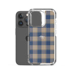Clear Case for iPhone Cello and Donkey Brown Plaid - Scottish Squares