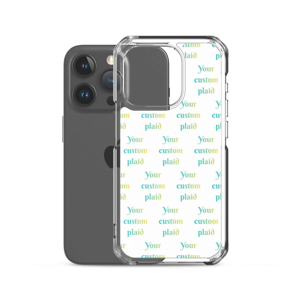 Clear Case for iPhone Your Own Birthday Plaid - Scottish Squares