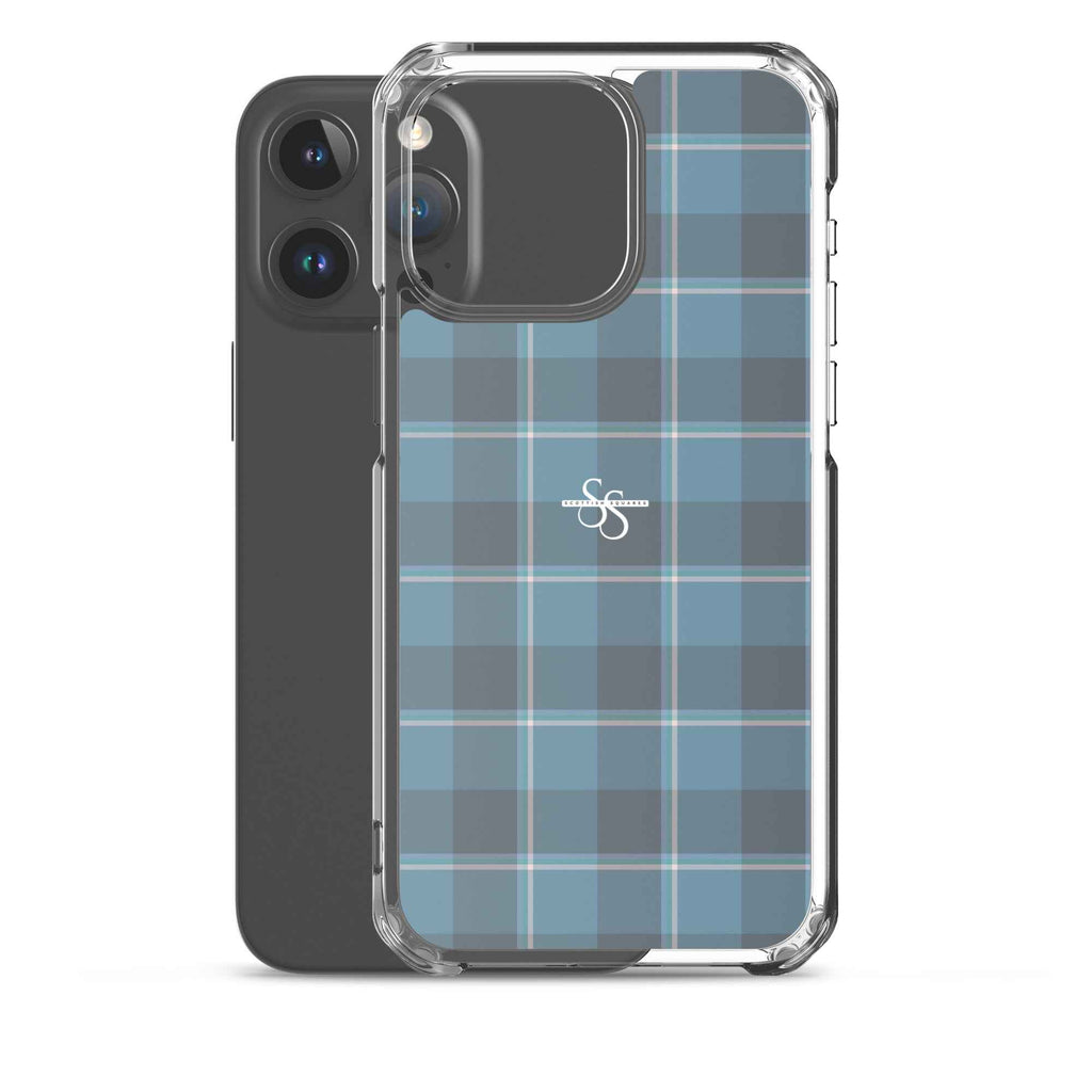 Clear Case for iPhone Hoki and Shuttle Gray Plaid - Scottish Squares