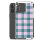 Clear Case for iPhone Ming and Melanie Plaid - Scottish Squares