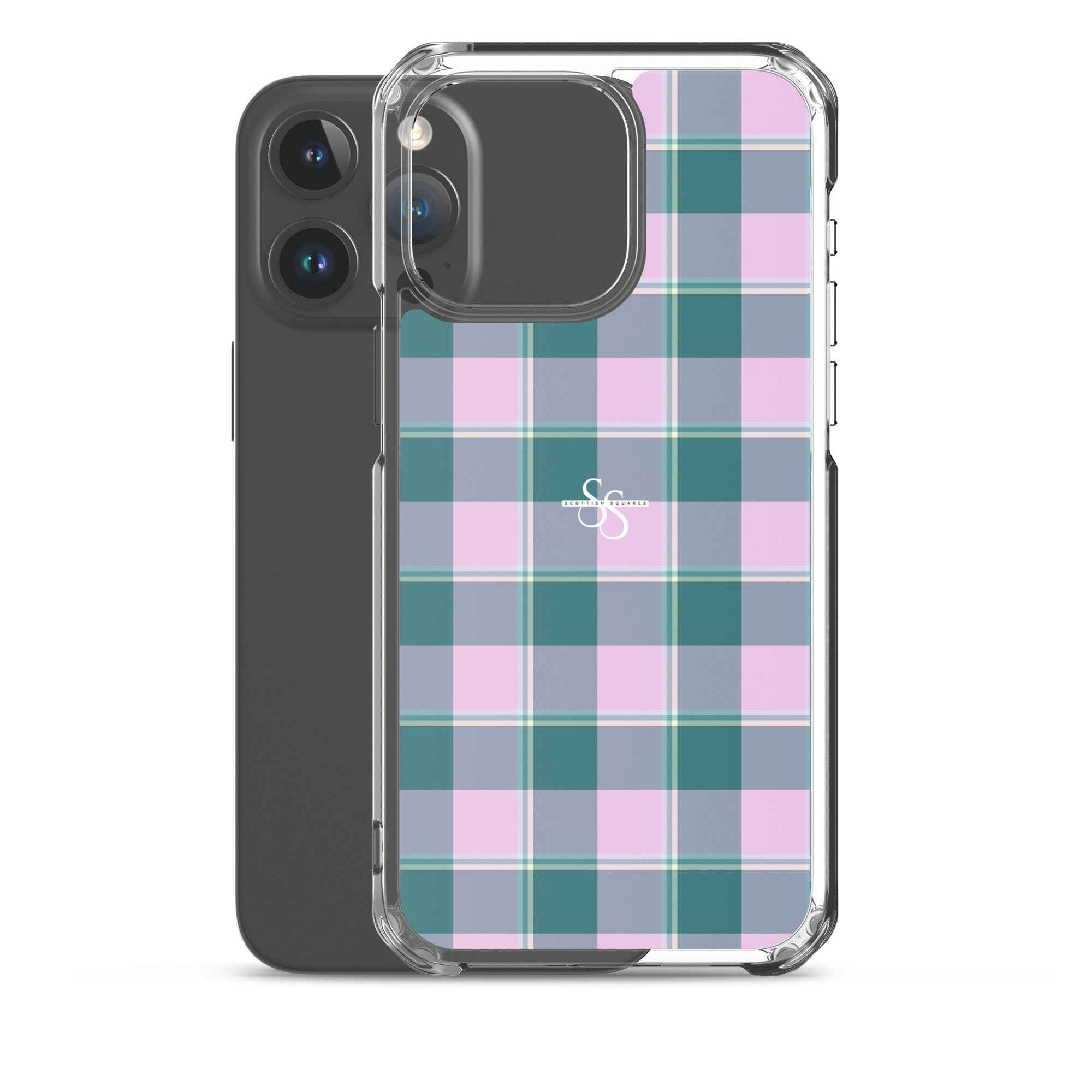Clear Case for iPhone Ming and Melanie Plaid - Scottish Squares