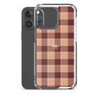 Clear Case for iPhone Whiskey and Livid Brown Plaid - Scottish Squares