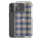 Clear Case for iPhone Cello and Donkey Brown Plaid - Scottish Squares