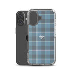 Clear Case for iPhone Hoki and Shuttle Gray Plaid - Scottish Squares