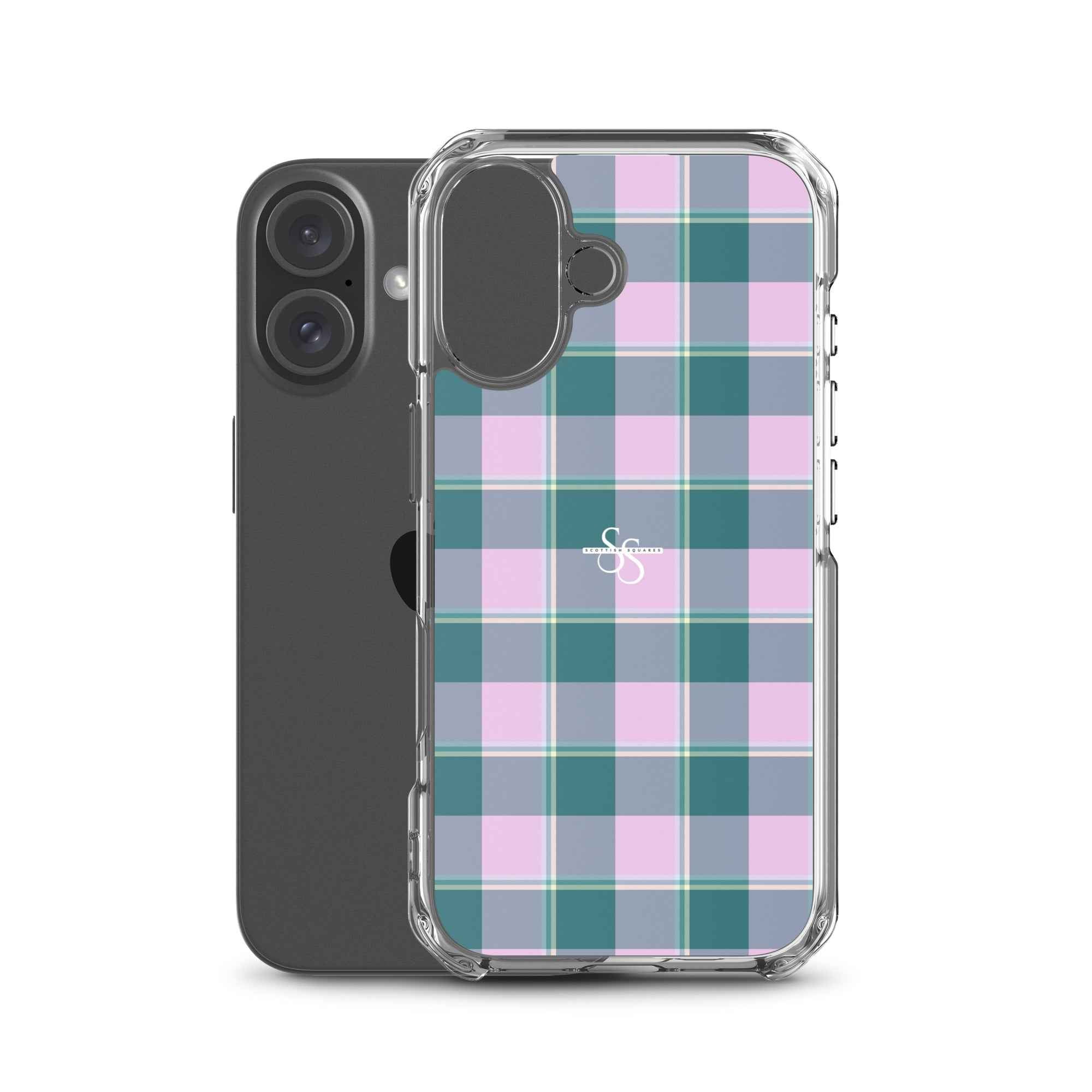 Clear Case for iPhone Ming and Melanie Plaid - Scottish Squares