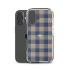 Clear Case for iPhone Cello and Donkey Brown Plaid - Scottish Squares