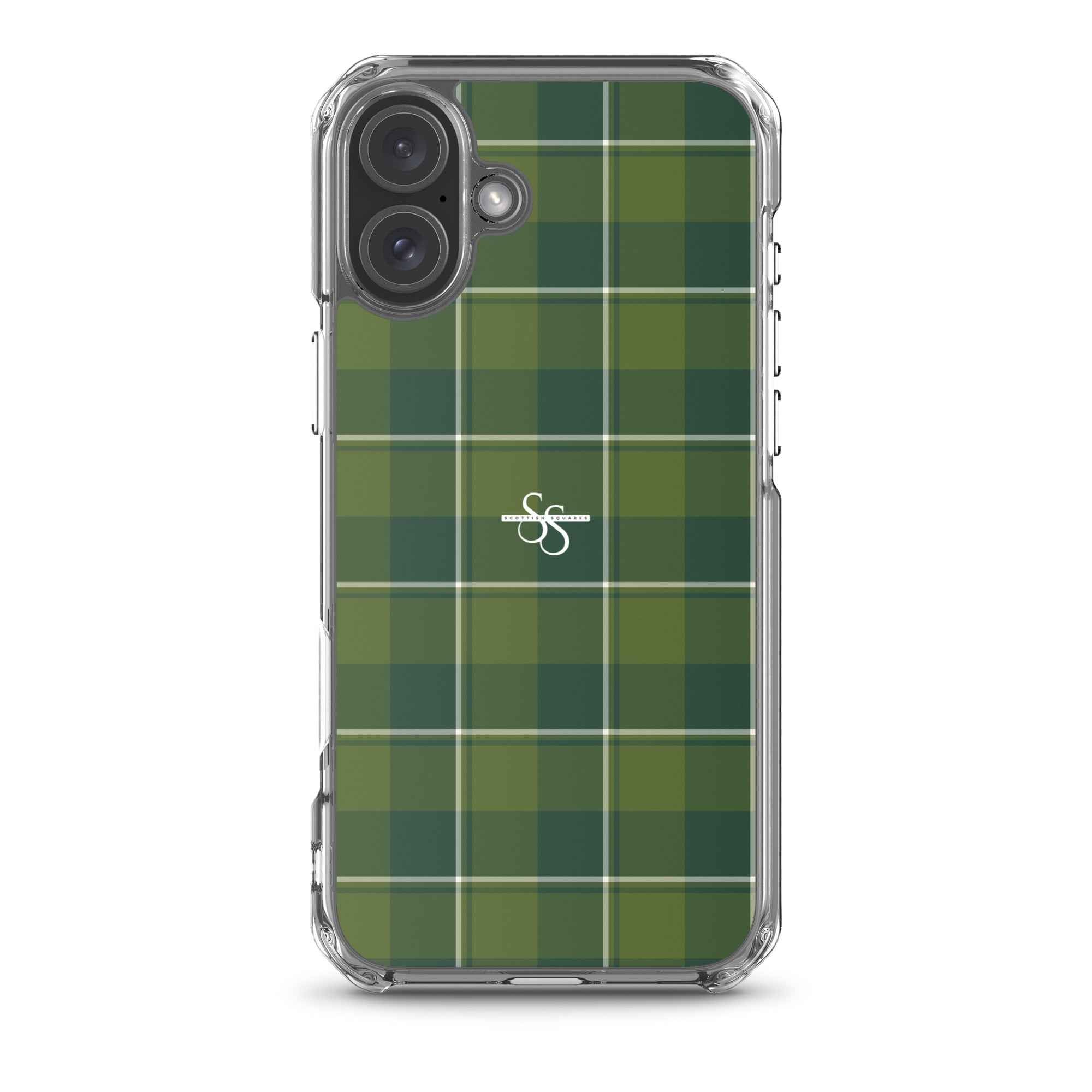 Clear Case for iPhone Woodland and Evergreen Plaid iPhone 16 Plus - Scottish Squares
