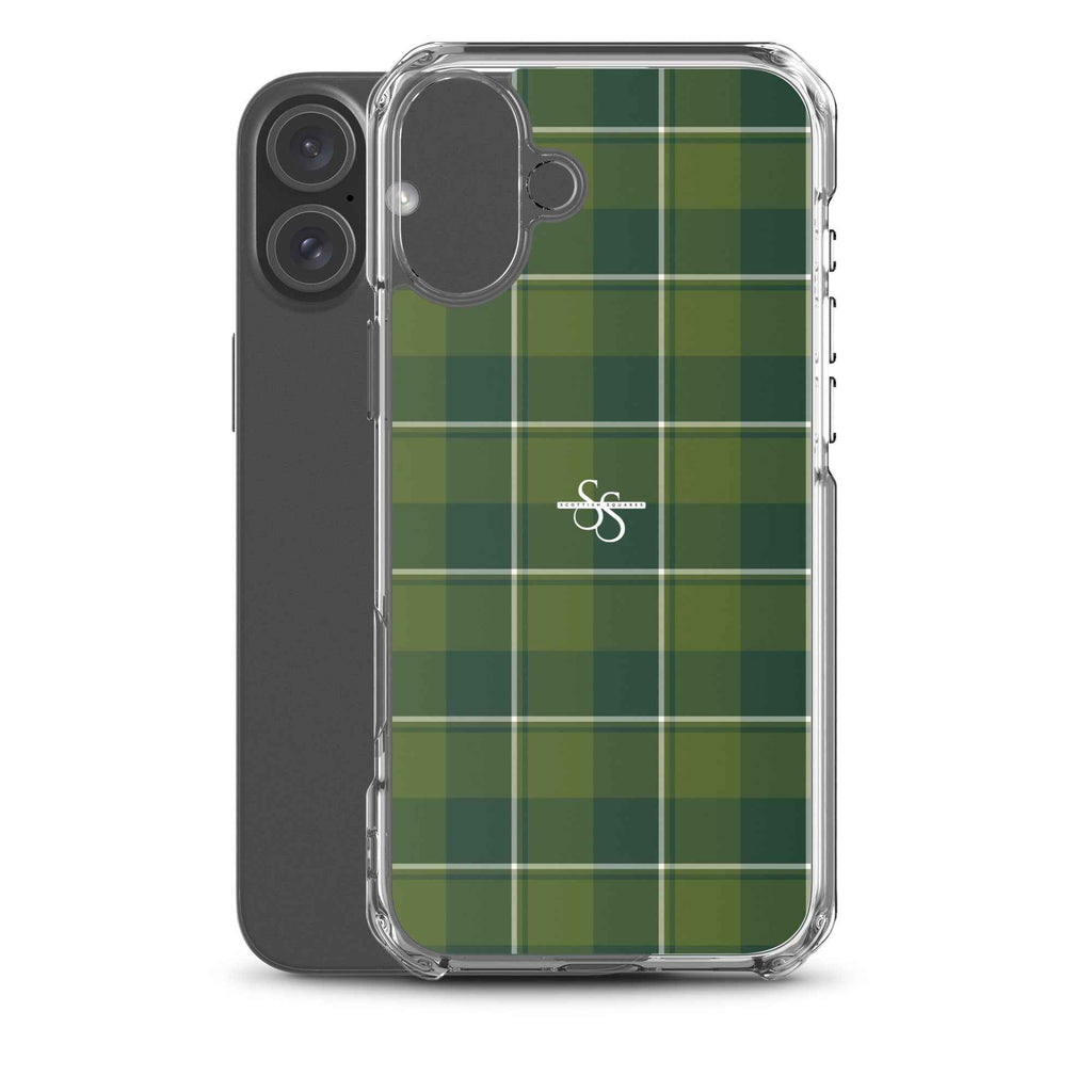 Clear Case for iPhone Woodland and Evergreen Plaid - Scottish Squares