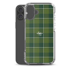 Clear Case for iPhone Woodland and Evergreen Plaid - Scottish Squares