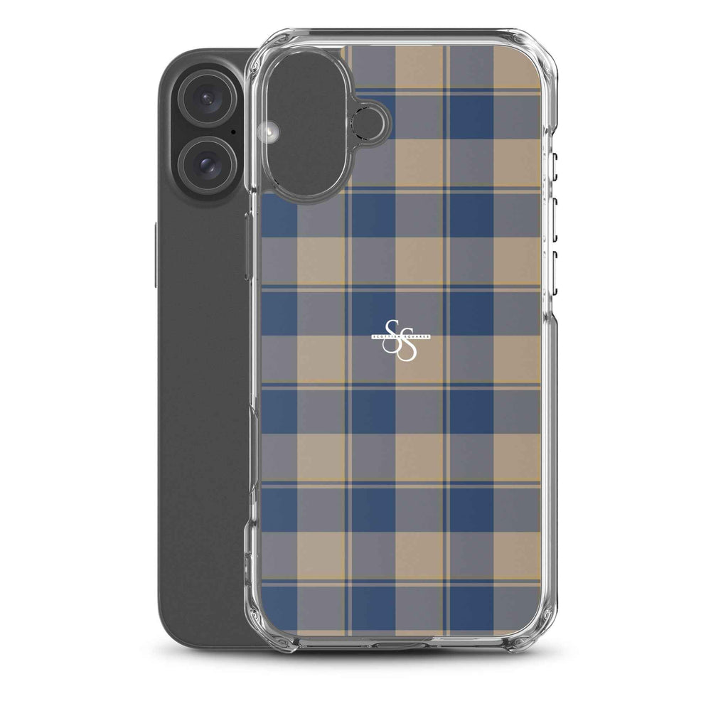 Clear Case for iPhone Cello and Donkey Brown Plaid - Scottish Squares