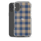 Clear Case for iPhone Cello and Donkey Brown Plaid - Scottish Squares
