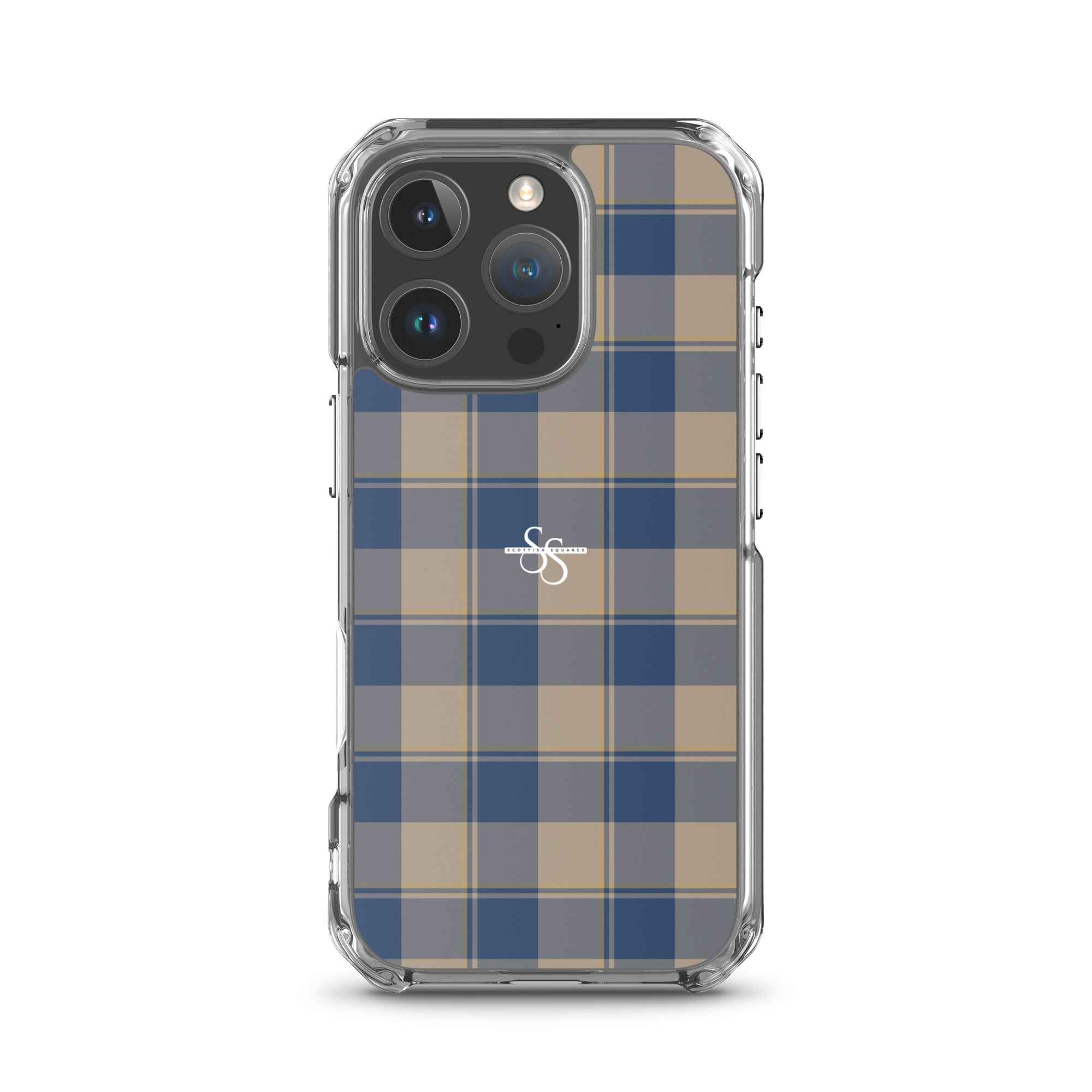 Clear Case for iPhone Cello and Donkey Brown Plaid iPhone 16 Pro - Scottish Squares