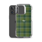 Clear Case for iPhone Woodland and Evergreen Plaid - Scottish Squares