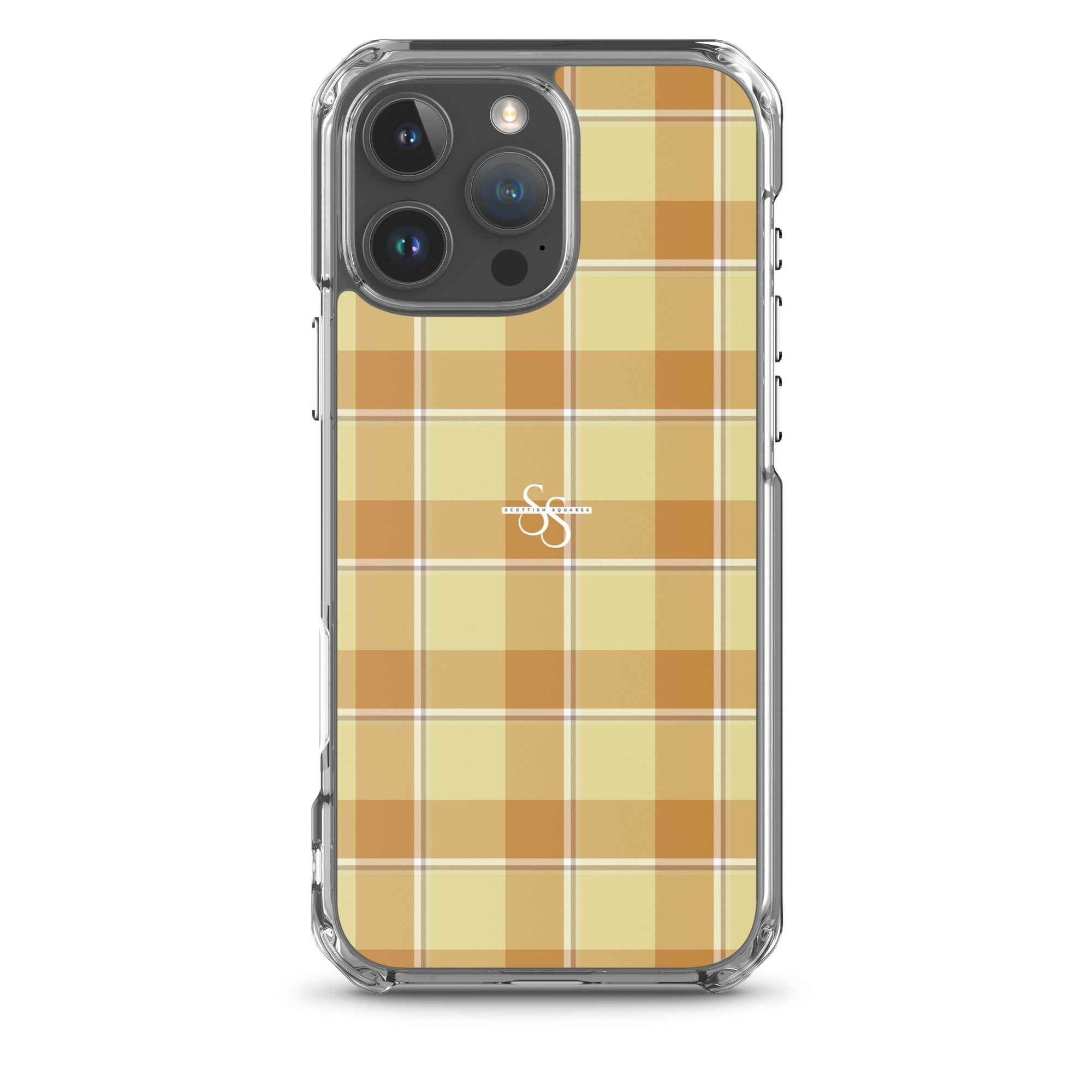 Clear Case for iPhone Zombie and Copper Plaid iPhone 16 Pro Max - Scottish Squares