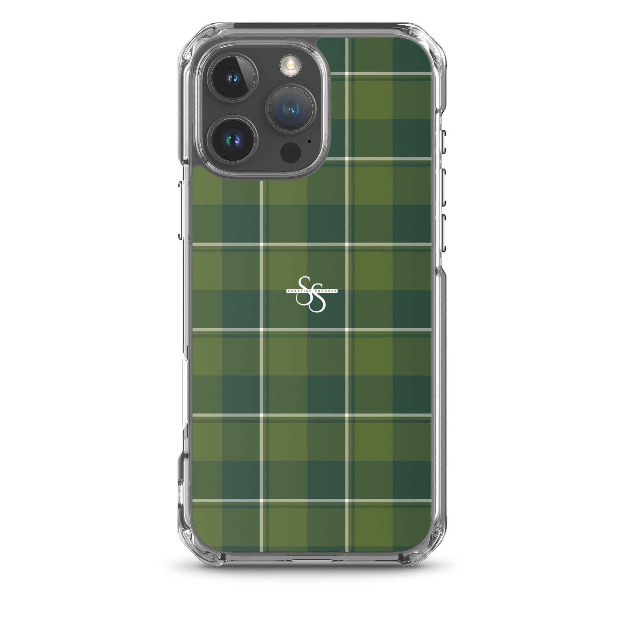 Clear Case for iPhone Woodland and Evergreen Plaid iPhone 16 Pro Max - Scottish Squares
