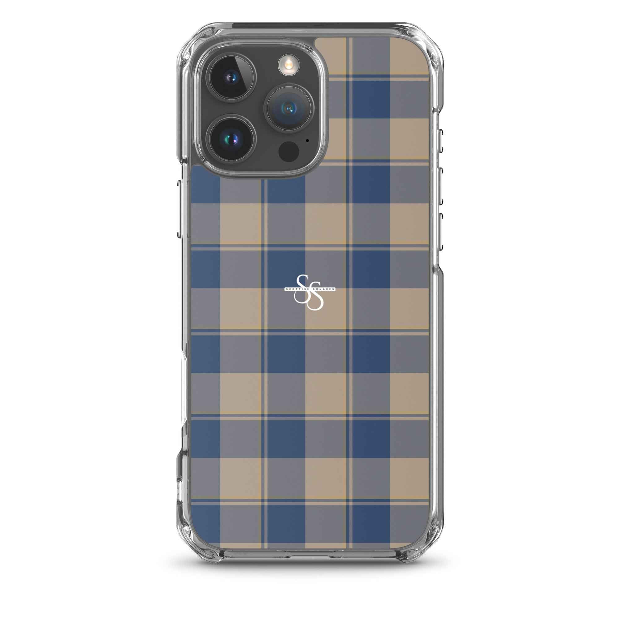 Clear Case for iPhone Cello and Donkey Brown Plaid iPhone 16 Pro Max - Scottish Squares