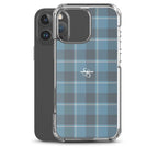 Clear Case for iPhone Hoki and Shuttle Gray Plaid - Scottish Squares