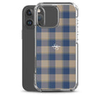 Clear Case for iPhone Cello and Donkey Brown Plaid - Scottish Squares