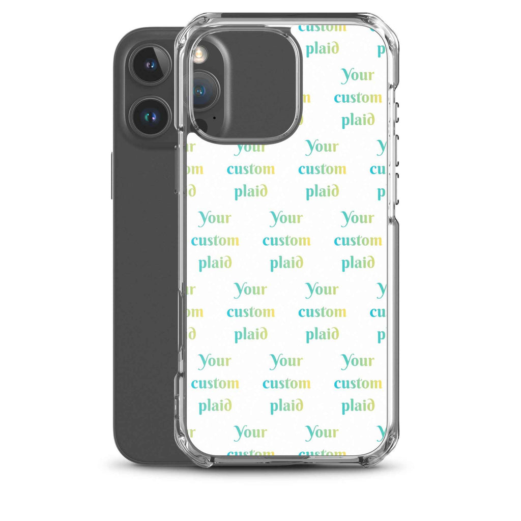 Clear Case for iPhone Your Own Birthday Plaid - Scottish Squares