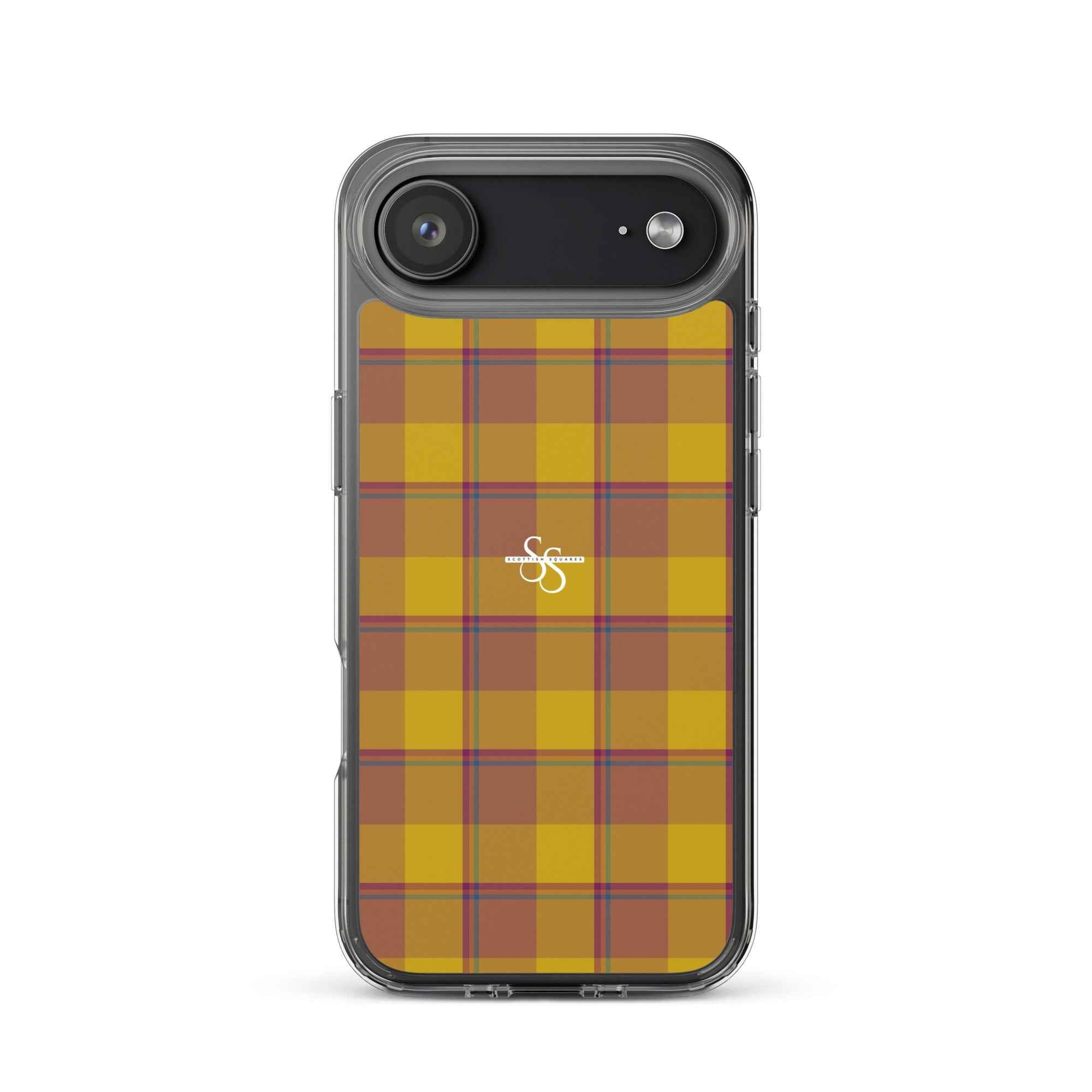 Clear Case for iPhone Potters Clay and Pizza Plaid iPhone 17 Air - Scottish Squares