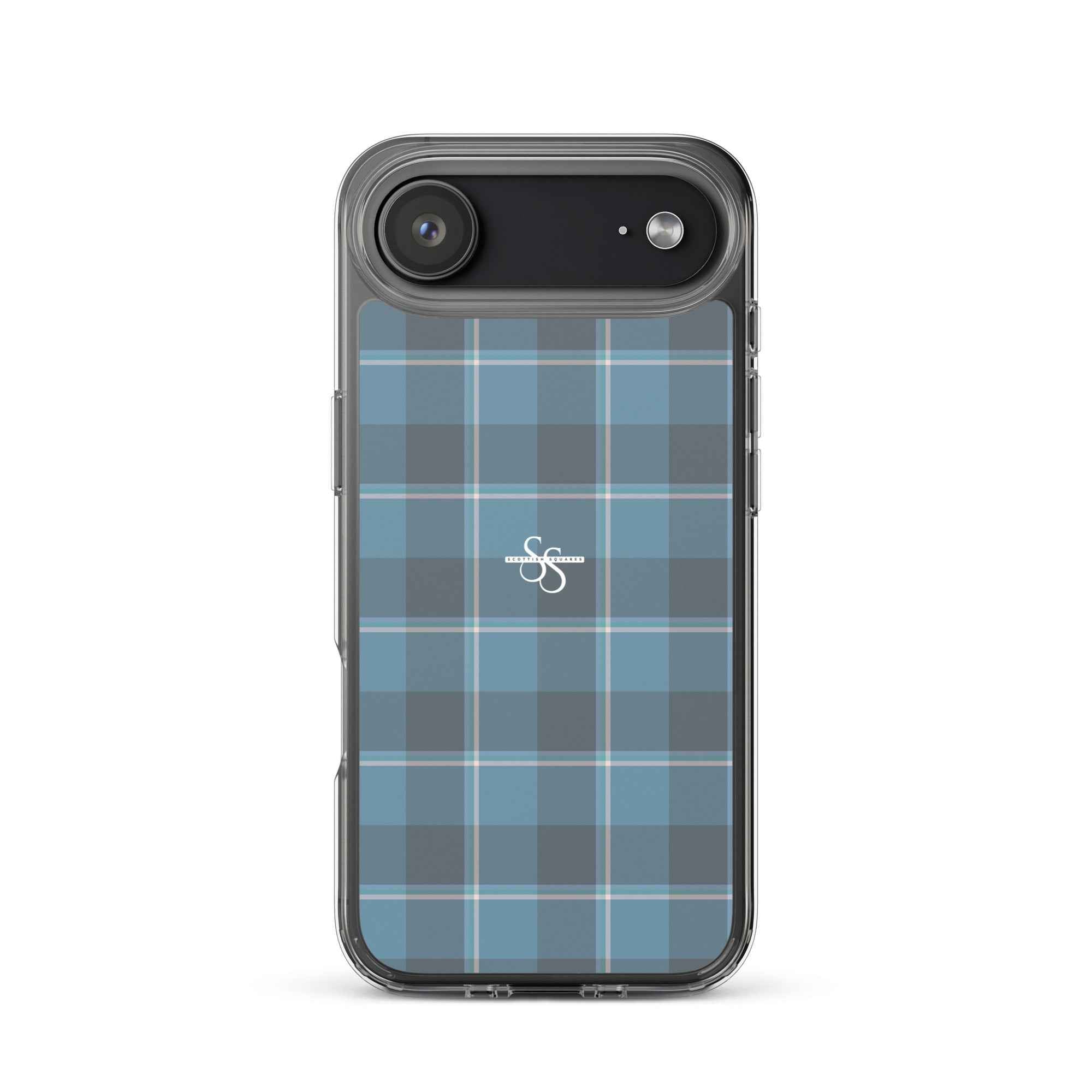 Clear Case for iPhone Hoki and Shuttle Gray Plaid iPhone 17 Air - Scottish Squares