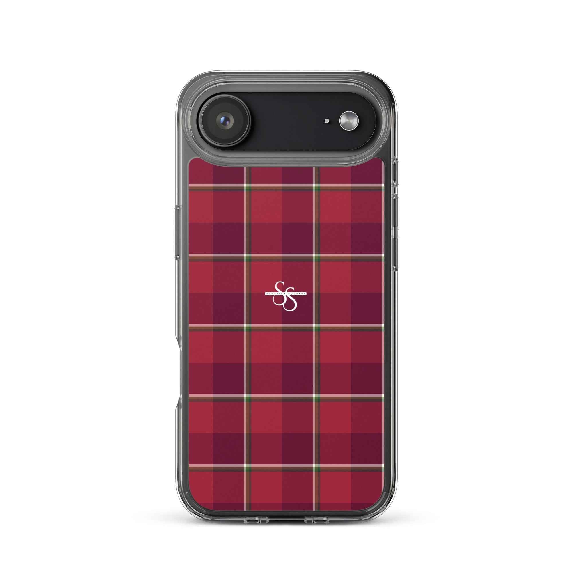 Clear Case for iPhone Old Brick and Cab Sav Plaid iPhone 17 Air - Scottish Squares