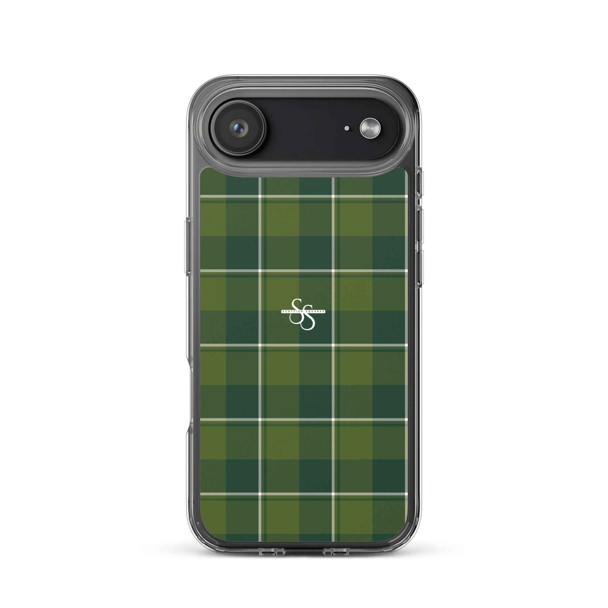 Clear Case for iPhone Woodland and Evergreen Plaid iPhone 17 Air - Scottish Squares