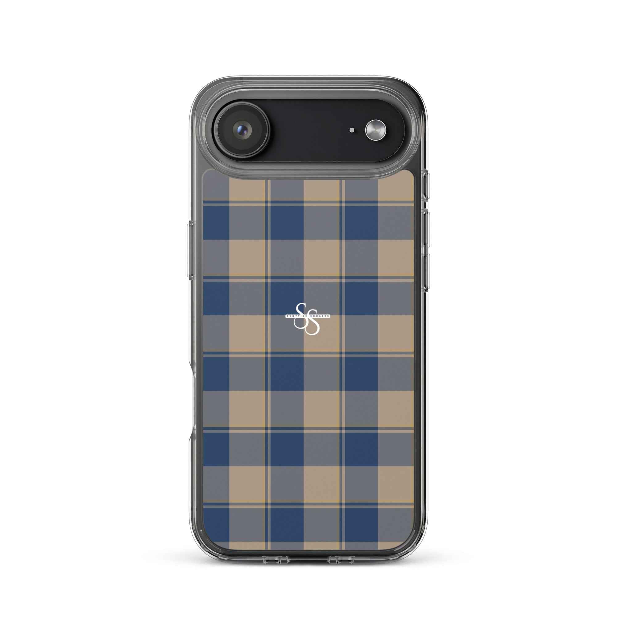 Clear Case for iPhone Cello and Donkey Brown Plaid iPhone 17 Air - Scottish Squares