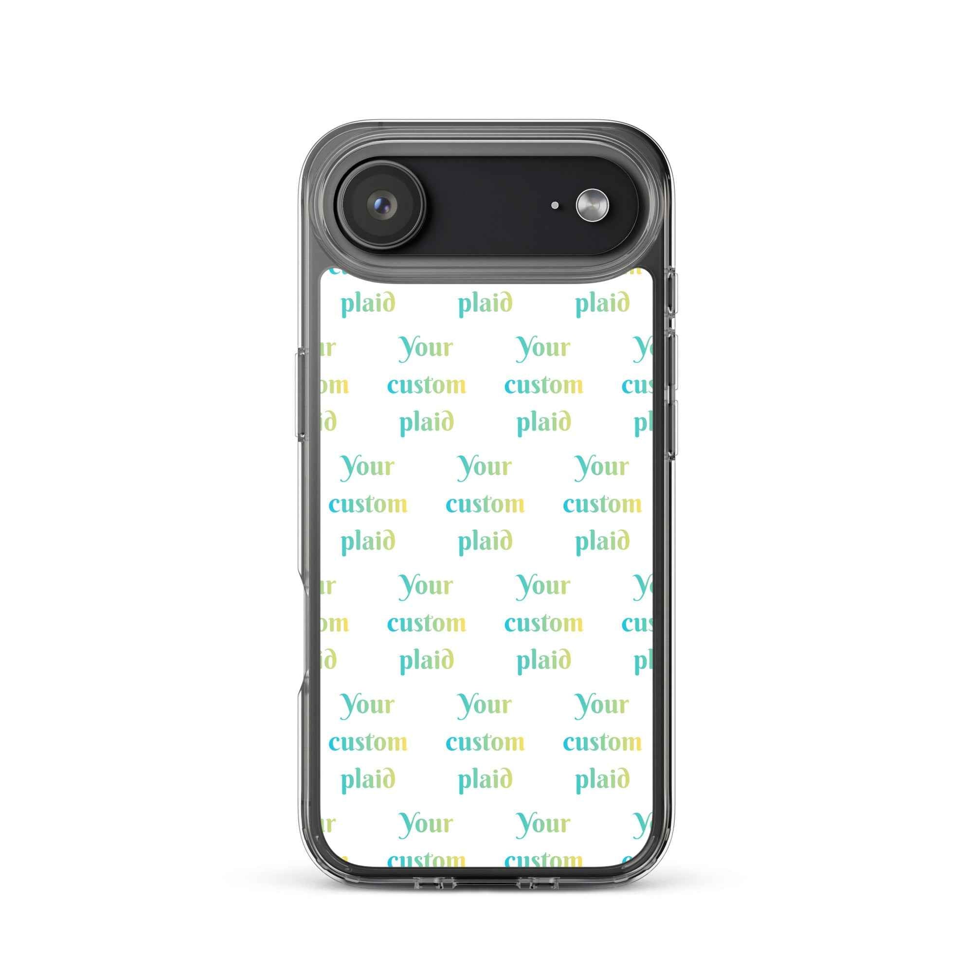 Clear Case for iPhone Your Own Birthday Plaid iPhone 17 Air - Scottish Squares