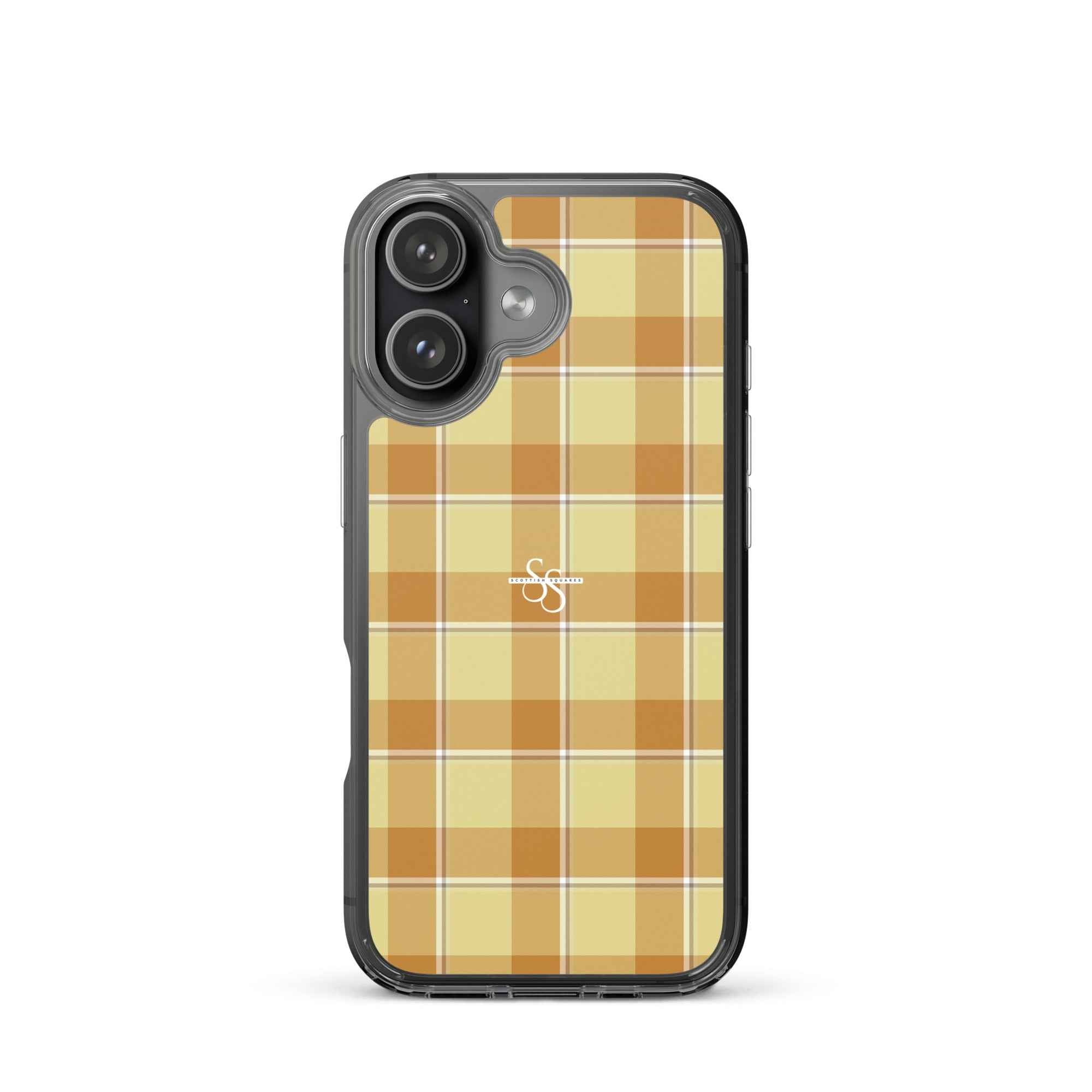 Clear Case for iPhone Zombie and Copper Plaid iPhone 17 - Scottish Squares