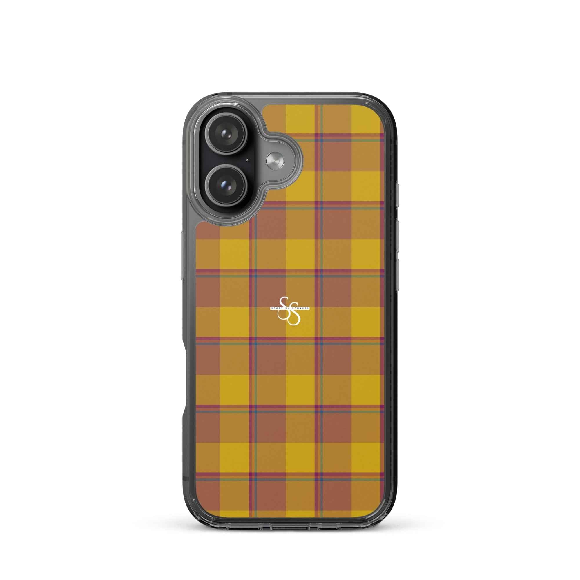 Clear Case for iPhone Potters Clay and Pizza Plaid iPhone 17 - Scottish Squares