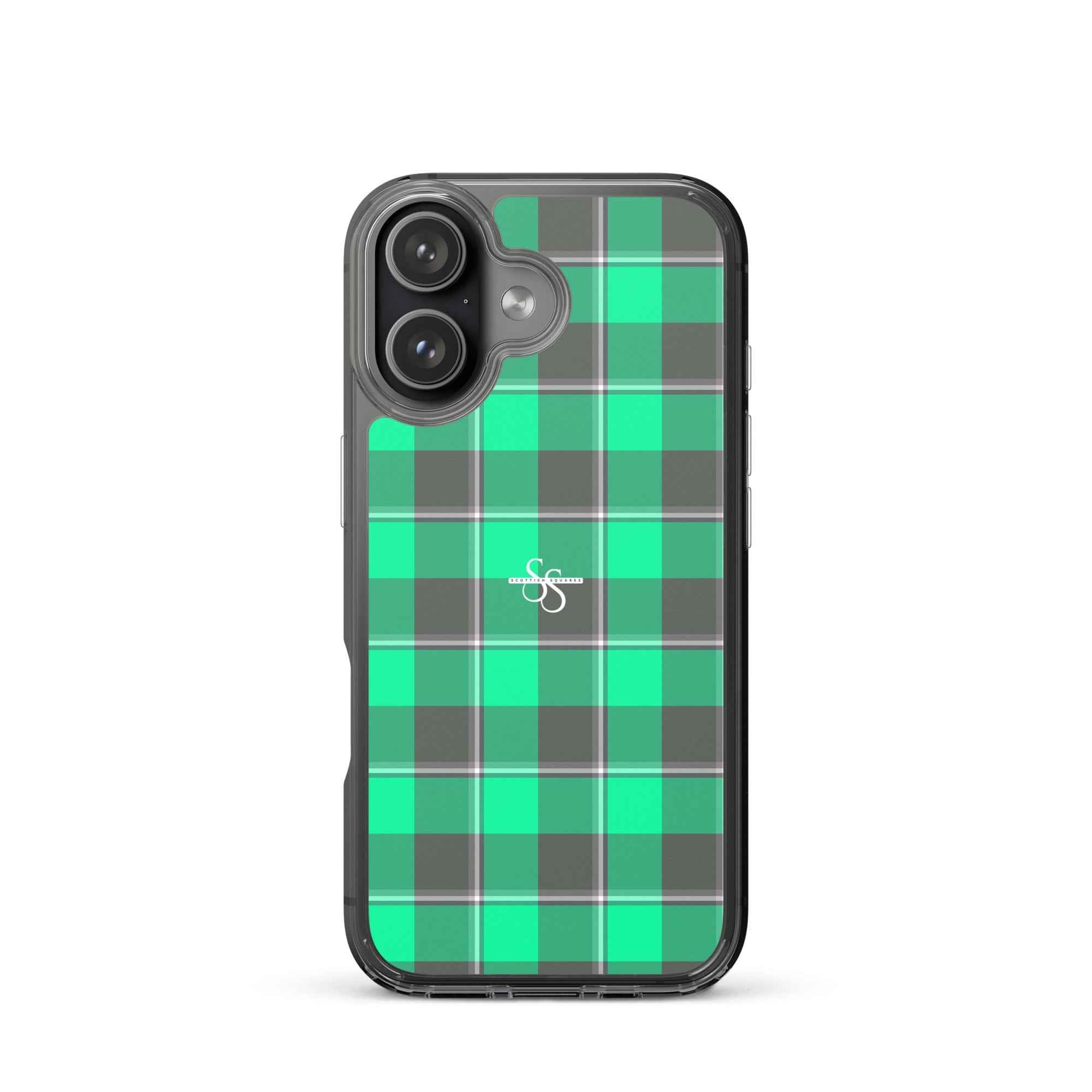 Clear Case for iPhone Spring Green and Finlandia Plaid iPhone 17 - Scottish Squares