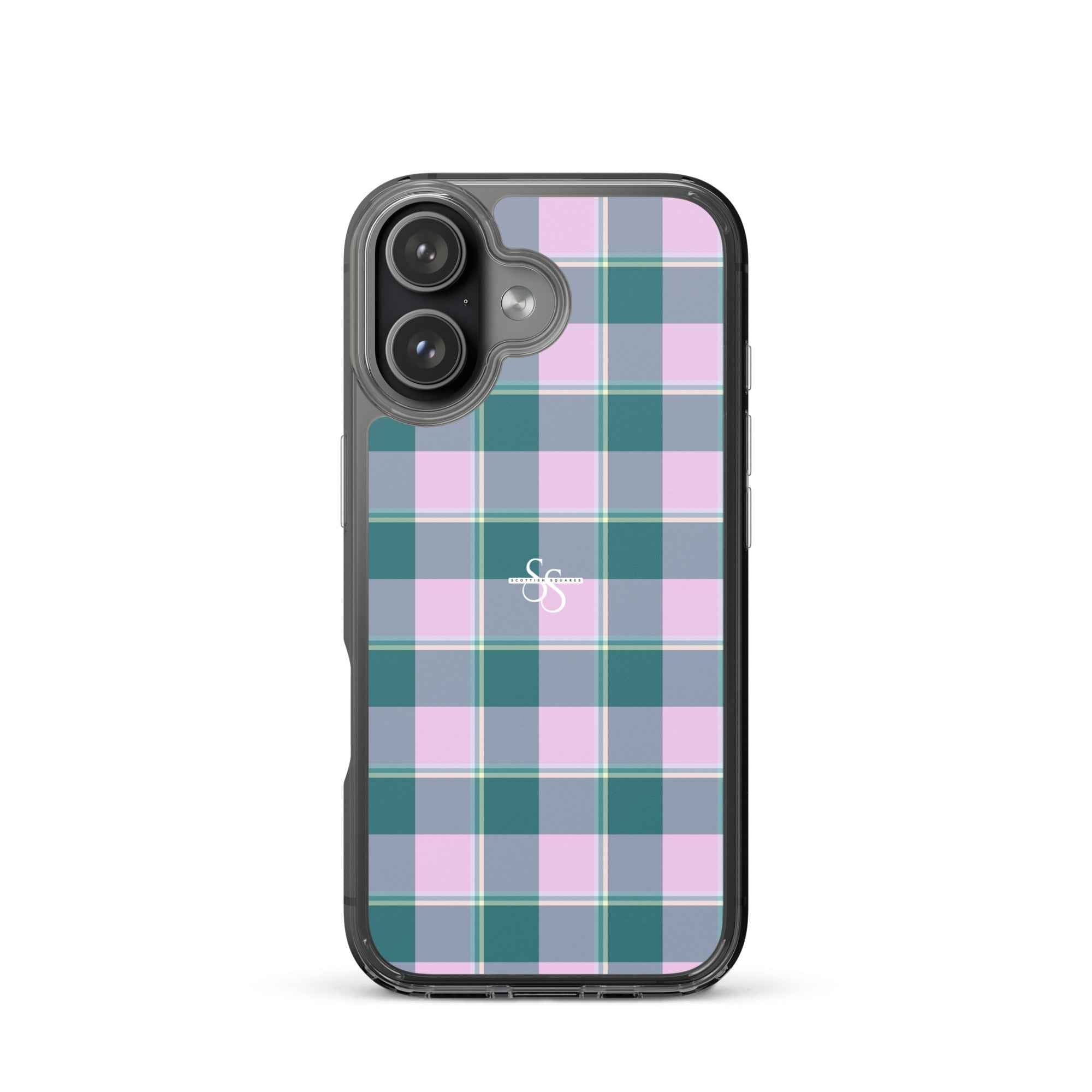 Clear Case for iPhone Ming and Melanie Plaid iPhone 17 - Scottish Squares