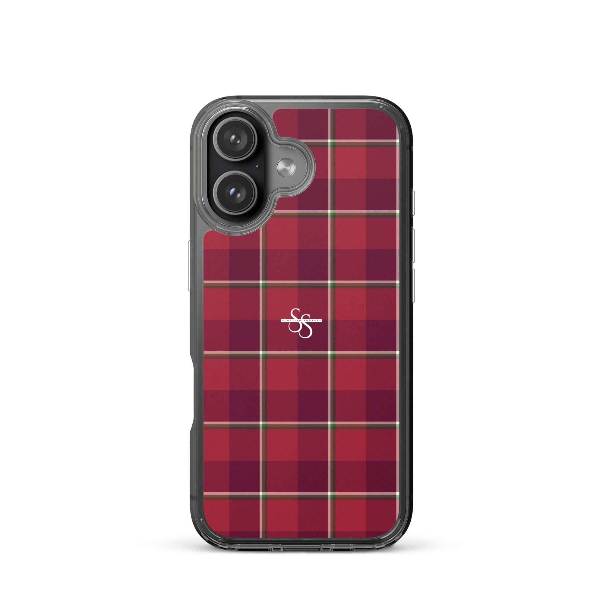 Clear Case for iPhone Old Brick and Cab Sav Plaid iPhone 17 - Scottish Squares