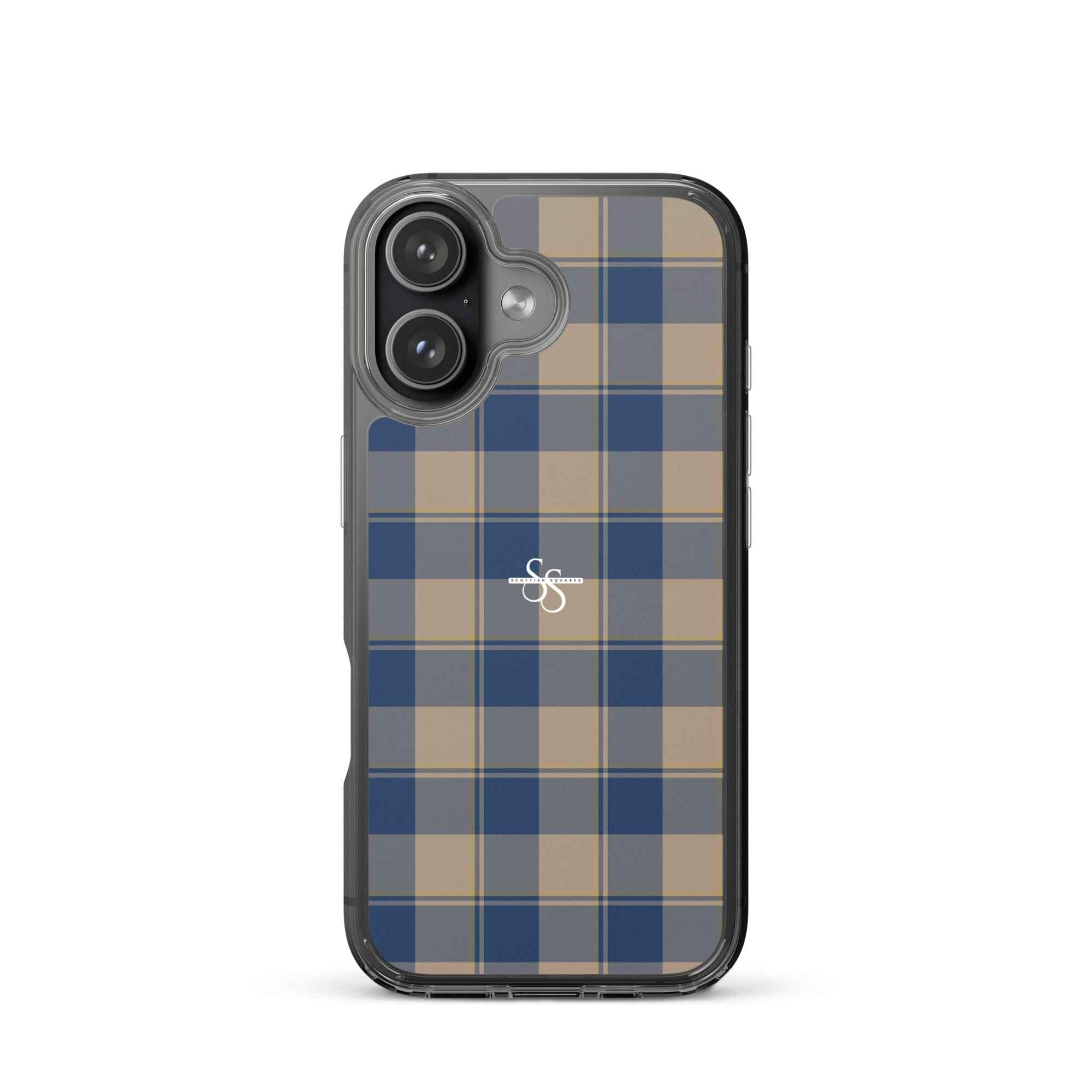 Clear Case for iPhone Cello and Donkey Brown Plaid iPhone 17 - Scottish Squares